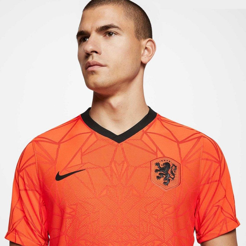 22/23 Camiseta De Time Holanda Knvb Preto/laranja Masculina Casual+esporte.