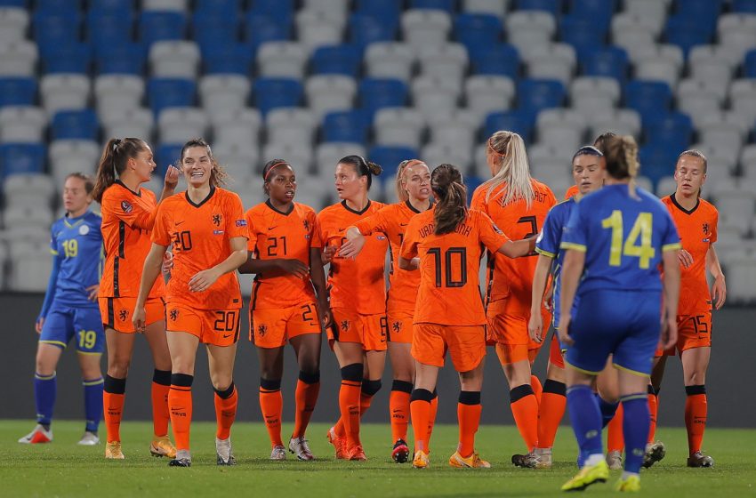  Holanda bate Kosovo por 6 a 0 e ganha mais uma nas eliminatórias para Eurocopa feminina