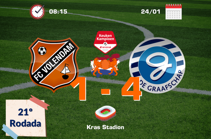 De Graafschap bate FC Volendam por 4 a 1