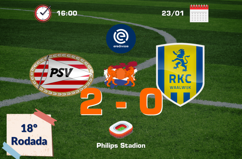 PSV vence segunda seguida na Eredivisie e volta a encostar nas primeiras colocações