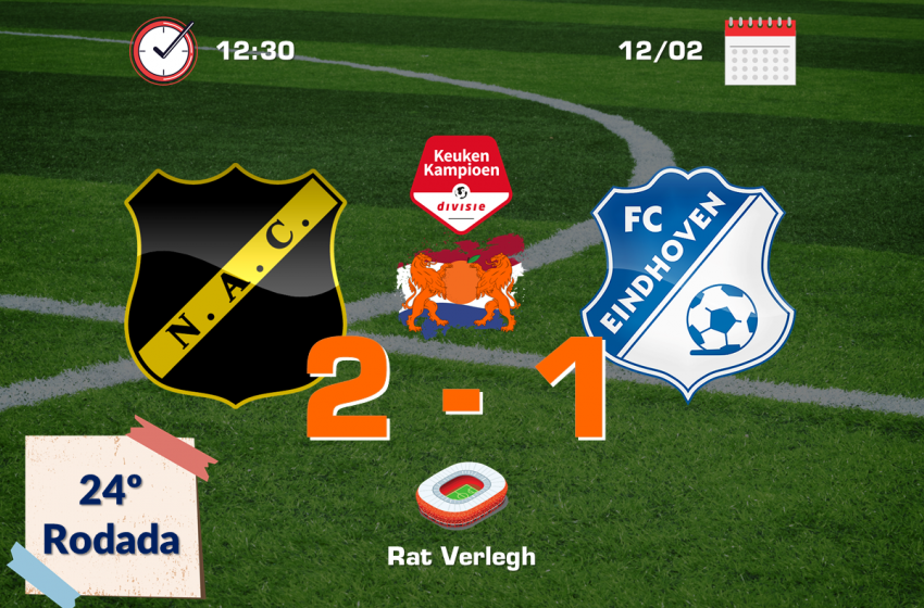 NAC Breda consegue vitória de virada diante do FC Eindhoven