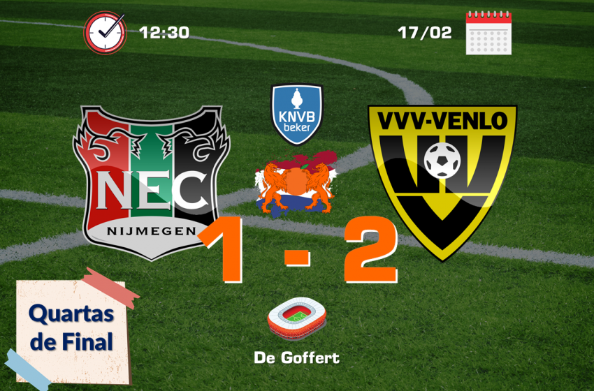 VVV-Venlo garante vaga na semifinal da Copa da Holanda