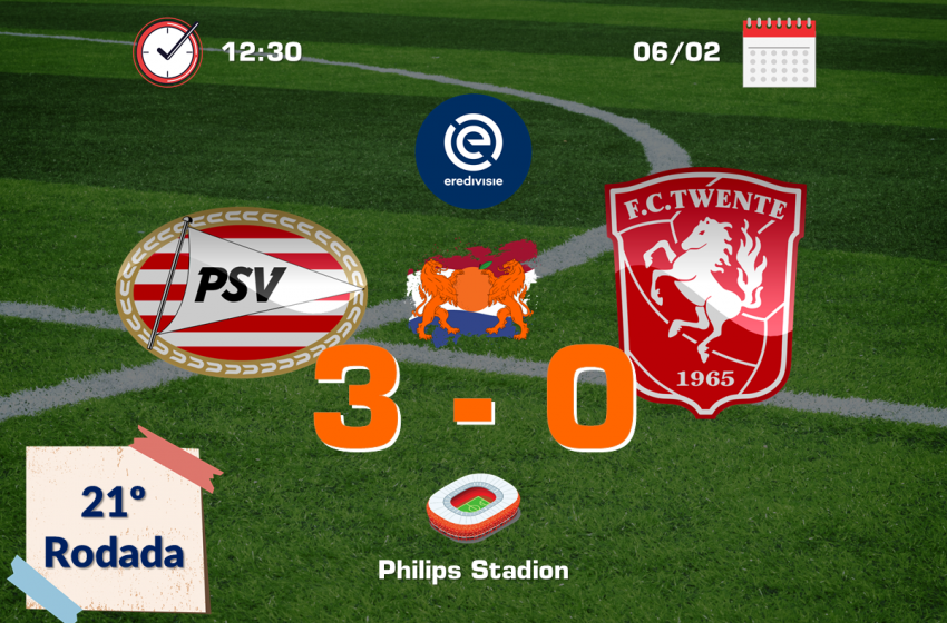 PSV atropela FC Twente em Eindhoven