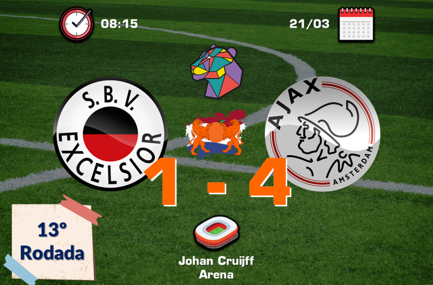  Ajax bate Excelsior por 4 a 1
