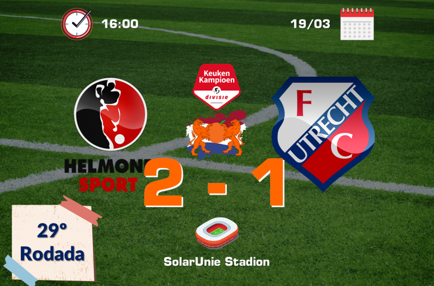 Helmond Sport bate Jong FC Utrecht por 2 a 1