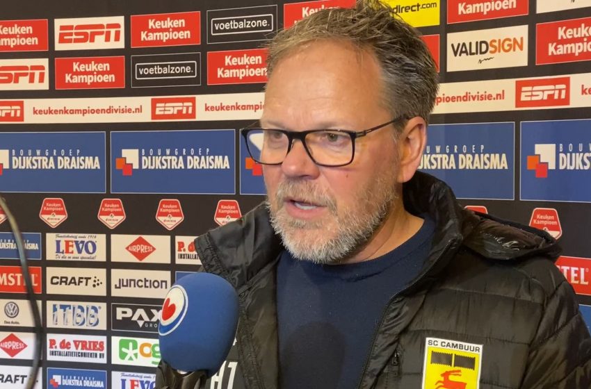 Henk de Jong afirma que a paciência foi o que determinou a vitória do SC Cambuur diante do FC Eindhoven