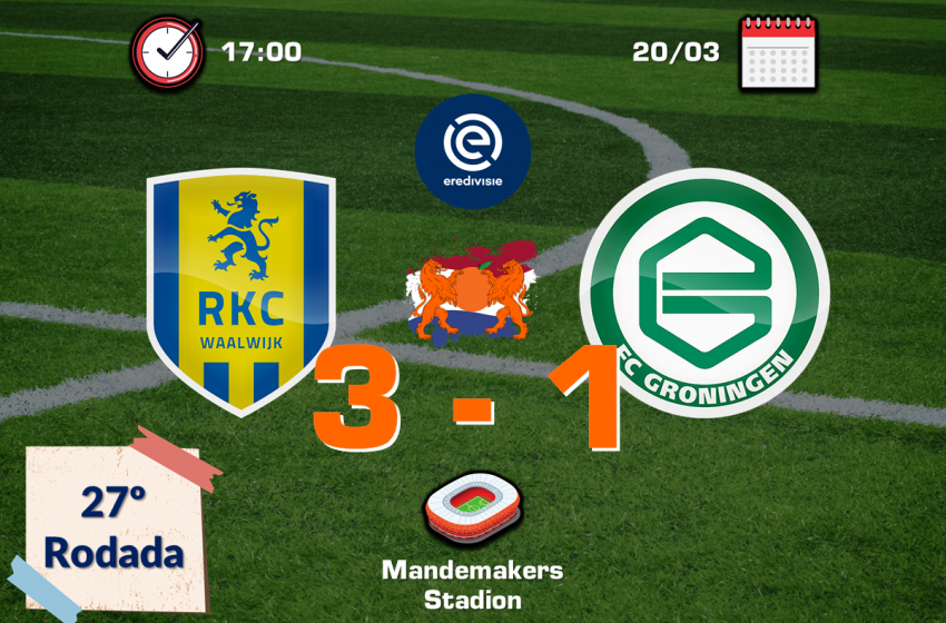 RKC Waalwijk volta a vencer o FC Groningen após nove anos