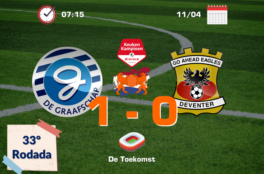 Em jogo complicado, Jesse Schuurman salva De Graafschap de um tropeço em casa diante do Go Ahead Eagles