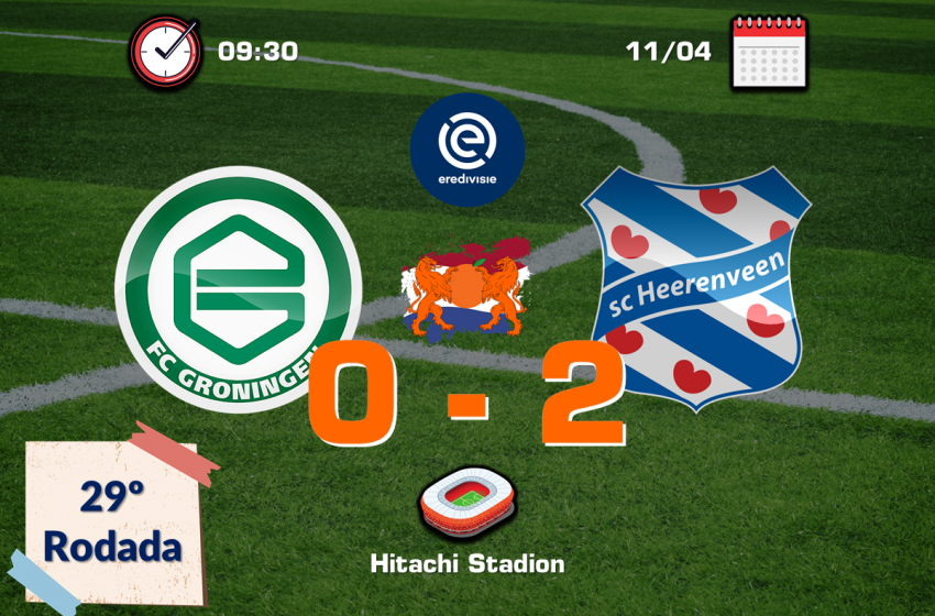  Com gols de Henk Veerman e Tibor Halilović, o SC Heerenveen bateu o FC Groningen por 2 a 0