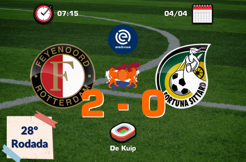 Feyenoord bate Fortuna Sittard por 2 a 0