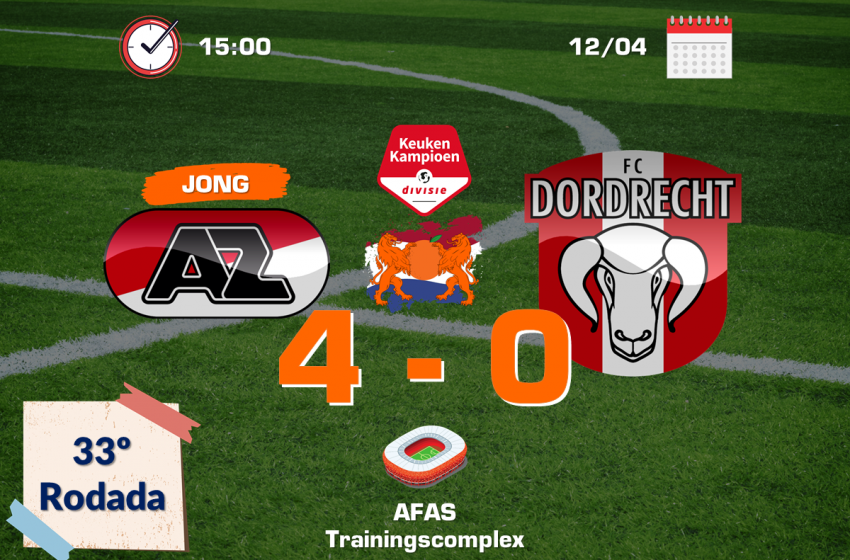  Pela segunda vez na história, Jong AZ Alkmaar vence FC Dordrecht
