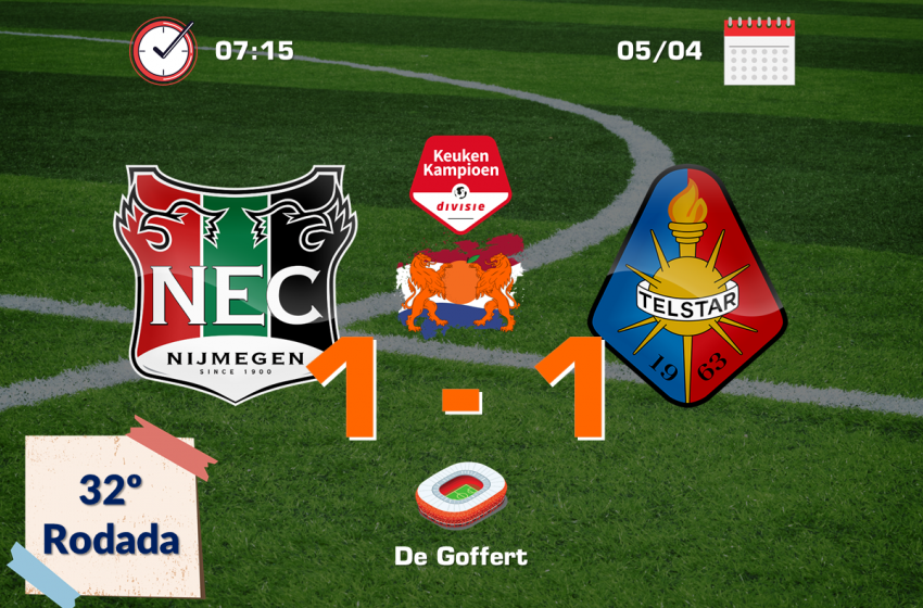 NEC e Telstar ficam no empate em 1 a 1