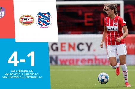 Desiree van Lunteren brilha e PSV vence SC Heerenveen por 4 a 1
