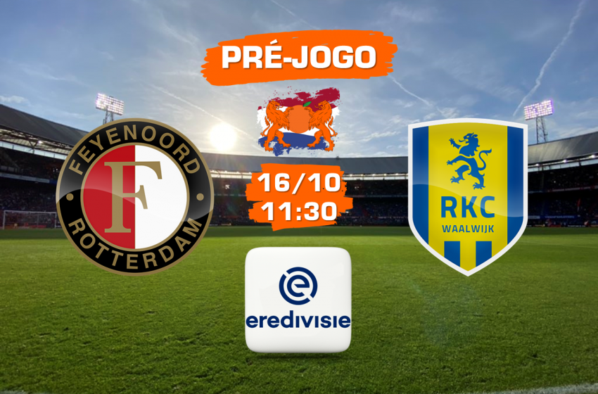 Feyenoord e RKC Waalwijk abrem a 9ª rodada da Eredivisie 2021/22