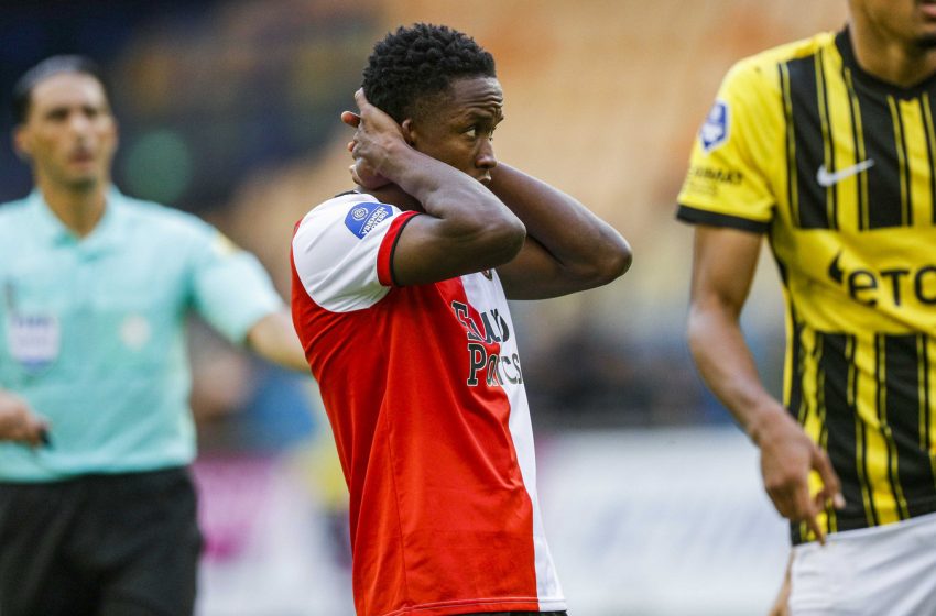 Luis Sinisterra é desfalque para o Feyenoord contra o RKC Waalwijk