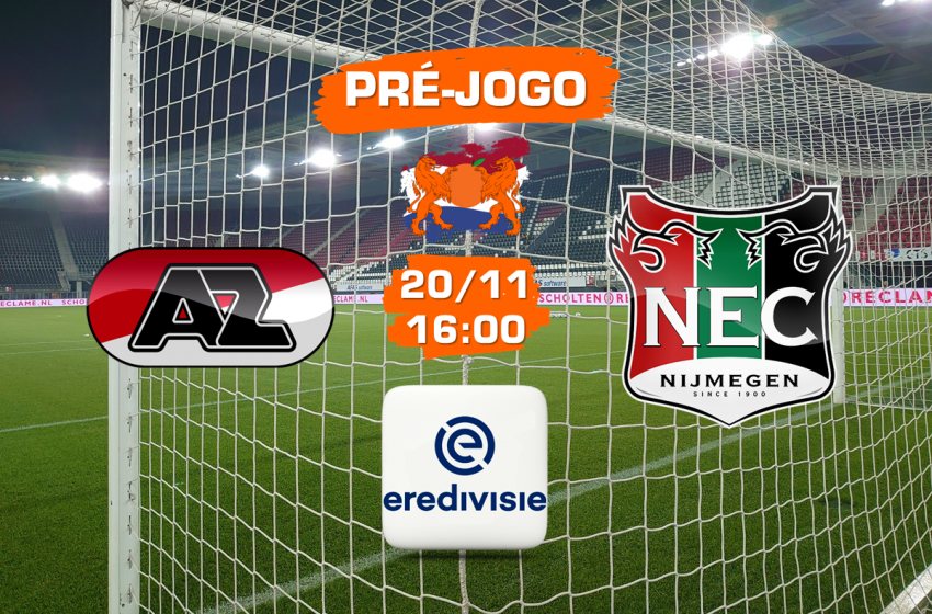  NEC Nijmegen busca complicar a vida do AZ Alkmaar no AFAS Stadion