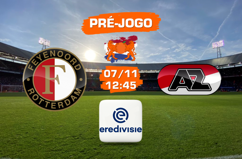  Em De Kuip, Feyenoord receberá o AZ Alkmaar