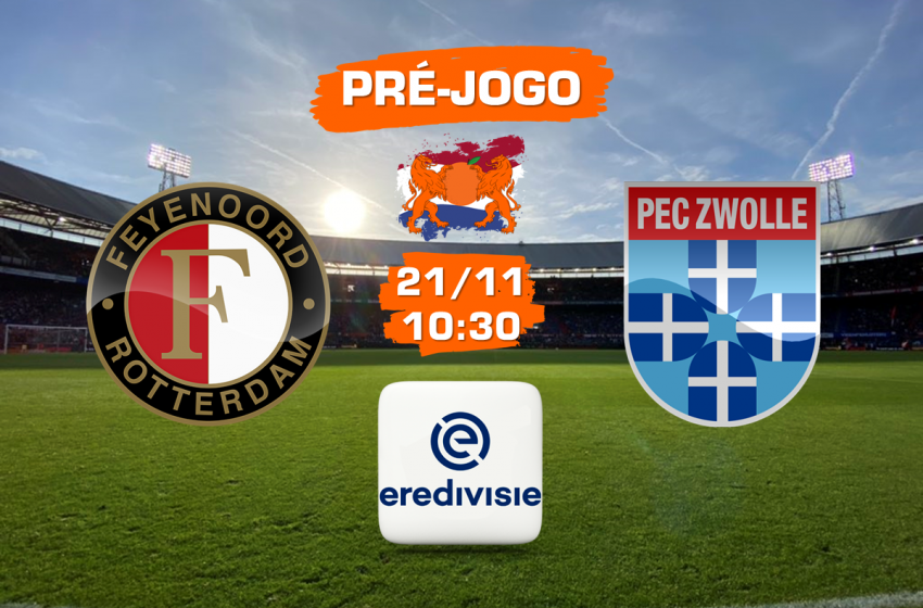  PEC Zwolle tentará surpreender o Feyenoord em um De Kuip vazio