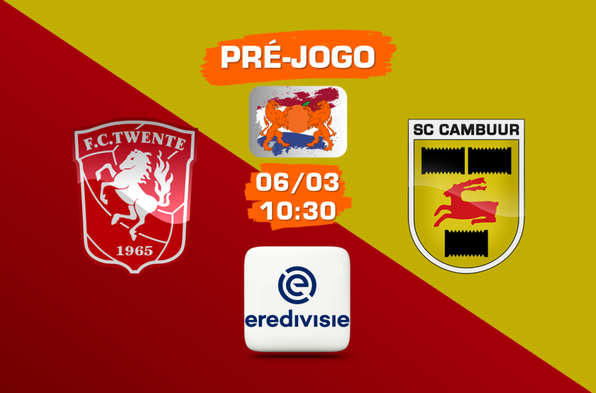  FC Twente e SC Cambuur duelam no leste da Holanda por posição dentro da Europese Tickets Eredivisie