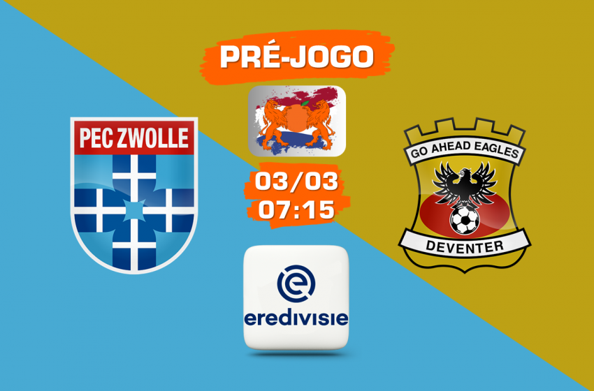 PEC Zwolle e Go Ahead Eagles realizam mais um Ijsselderby neste final de semana