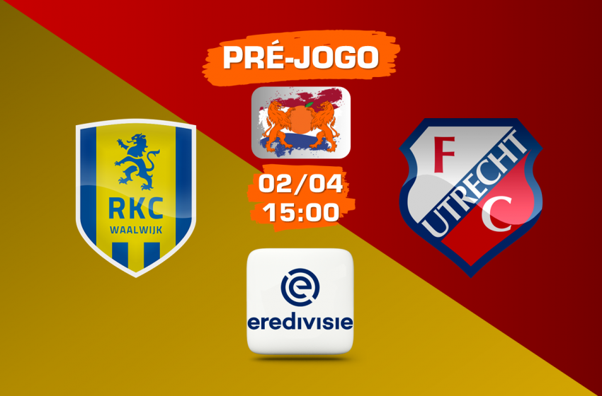  No sul da Holanda, RKC Waalwijk e FC Utrecht se encontram pela 28ª rodada da Eredivisie