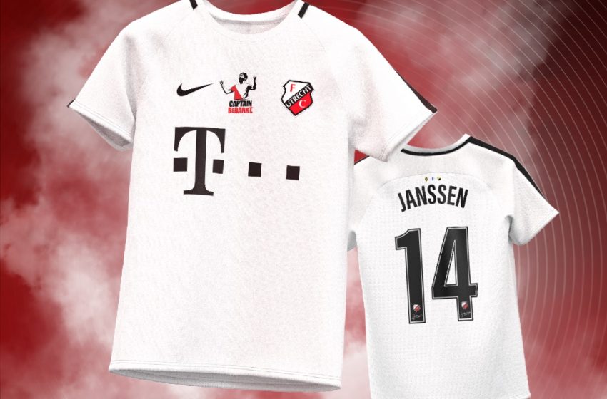  FC Utrecht lança camisa especial para a despedida de Willem Janssen