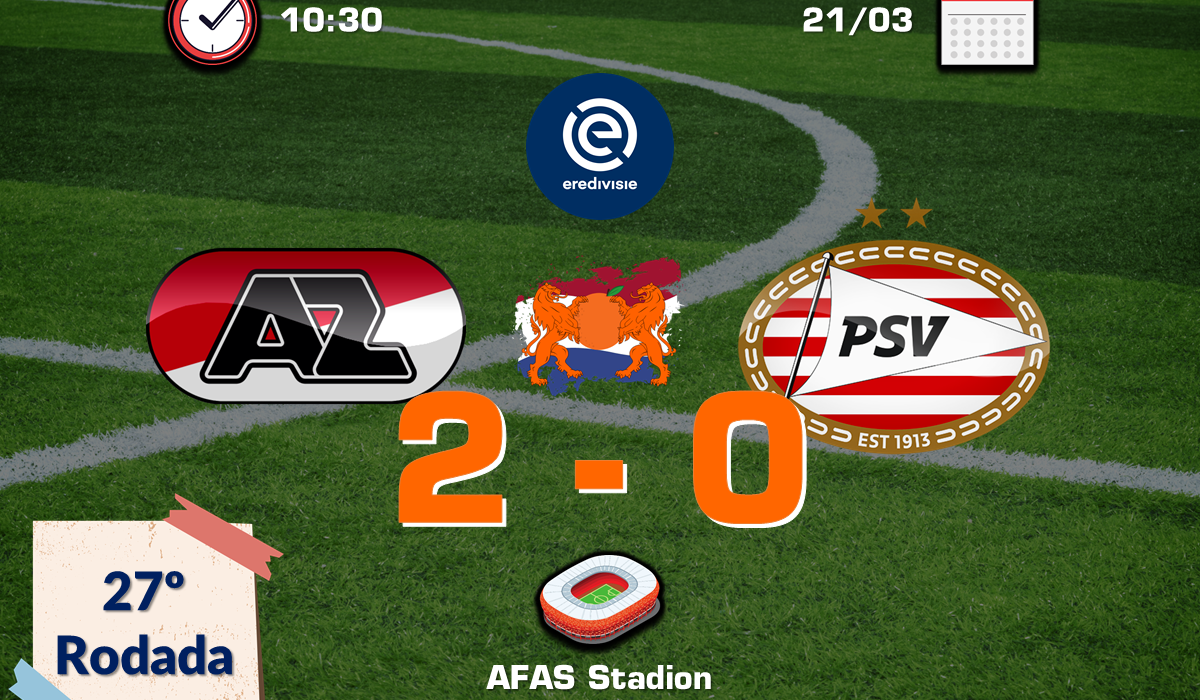 AZ Alkmaar 2 x 0 PSV