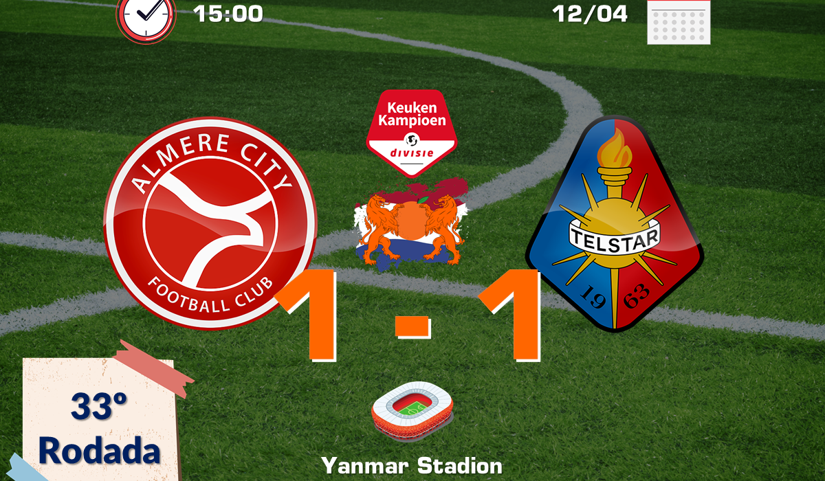 Almere City FC 1 x 1 SC Telstar