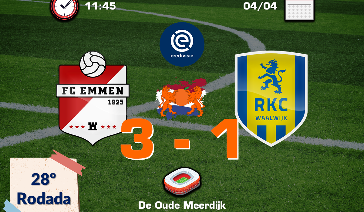 FC Emmen 3 x 1 RKC Waalwijk