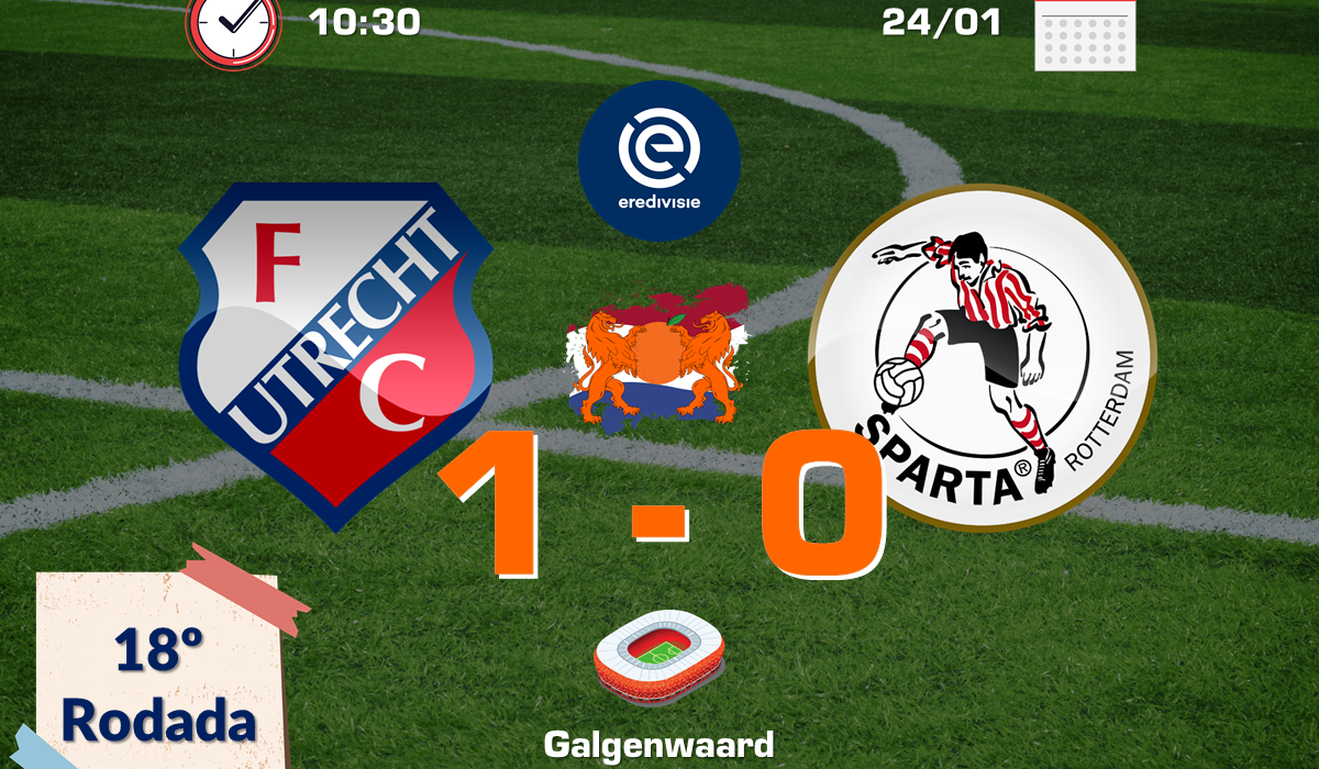 FC Utrecht 1 x 0 Sparta Rotterdam - Capa