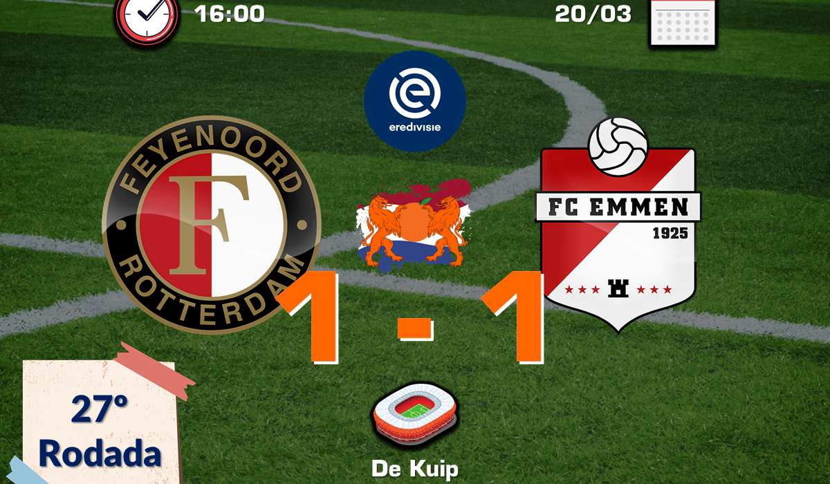 Feyenoord 1 x 1 FC Emmen