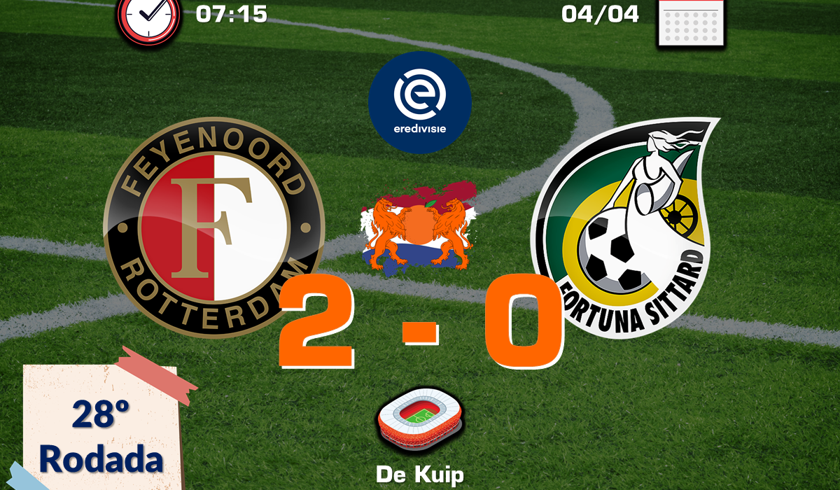 Feyenoord 2 x 0 Fortuna Sittard