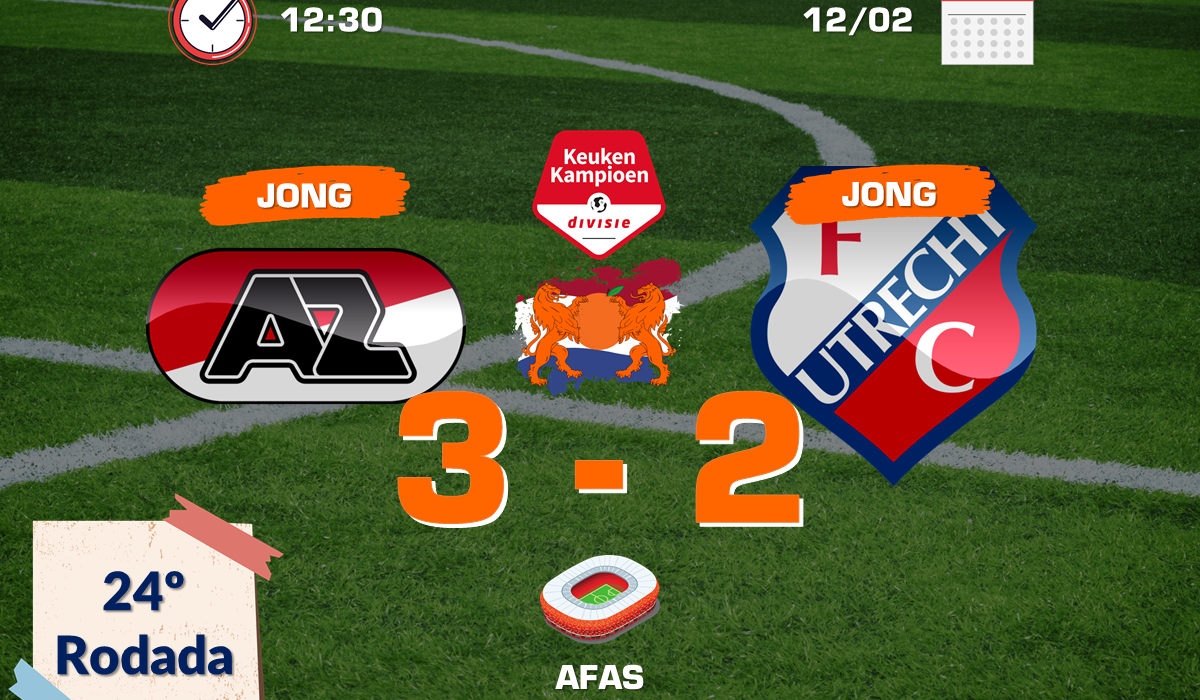 Jong AZ Alkmaar 3 x 2 Jong FC Utrecht - Capa