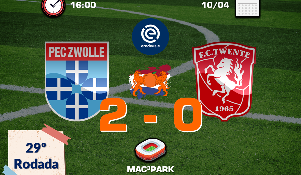 PEC Zwolle 2 x 0 FC Twente